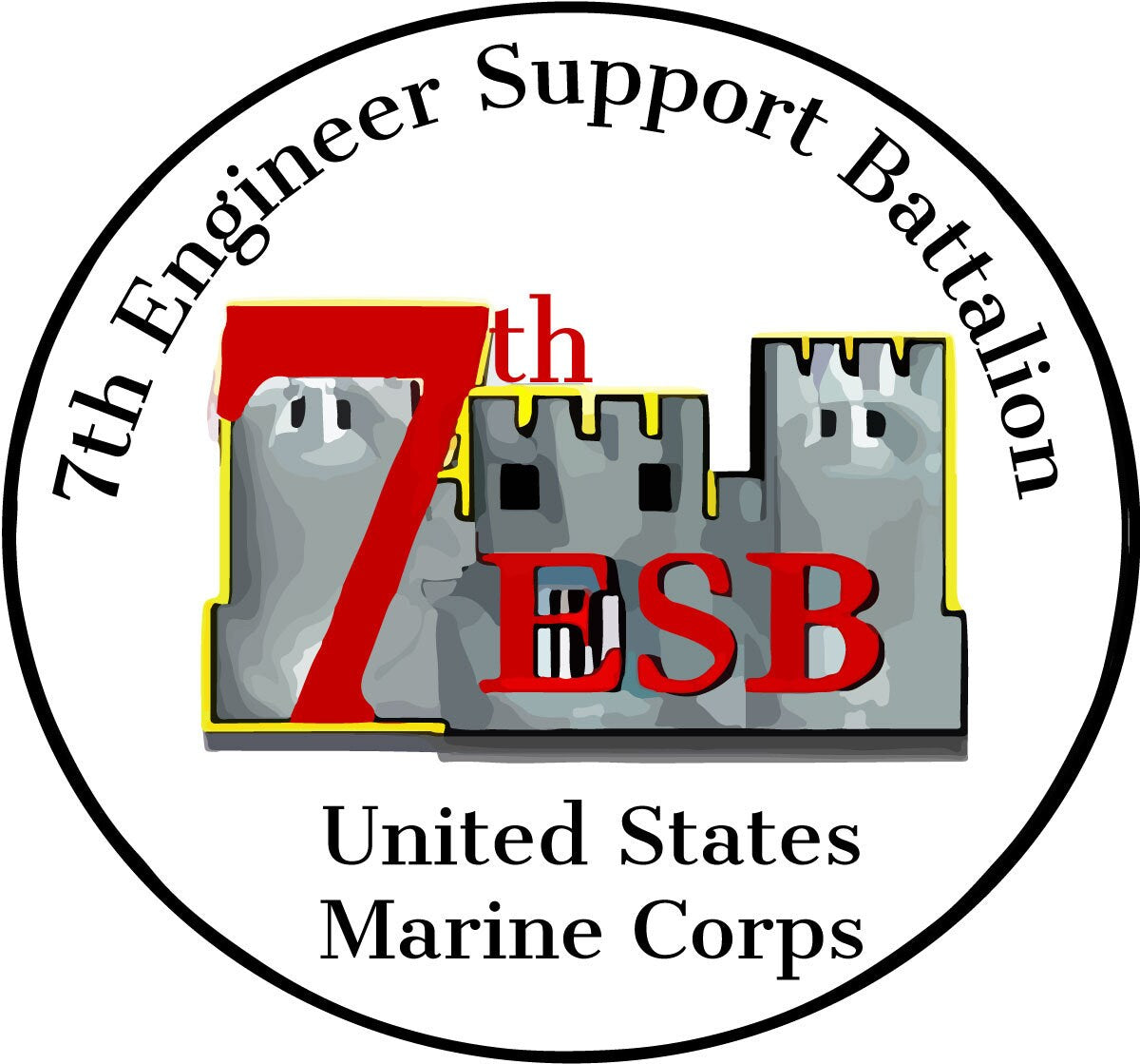 the 7 th engineer support squadron logo