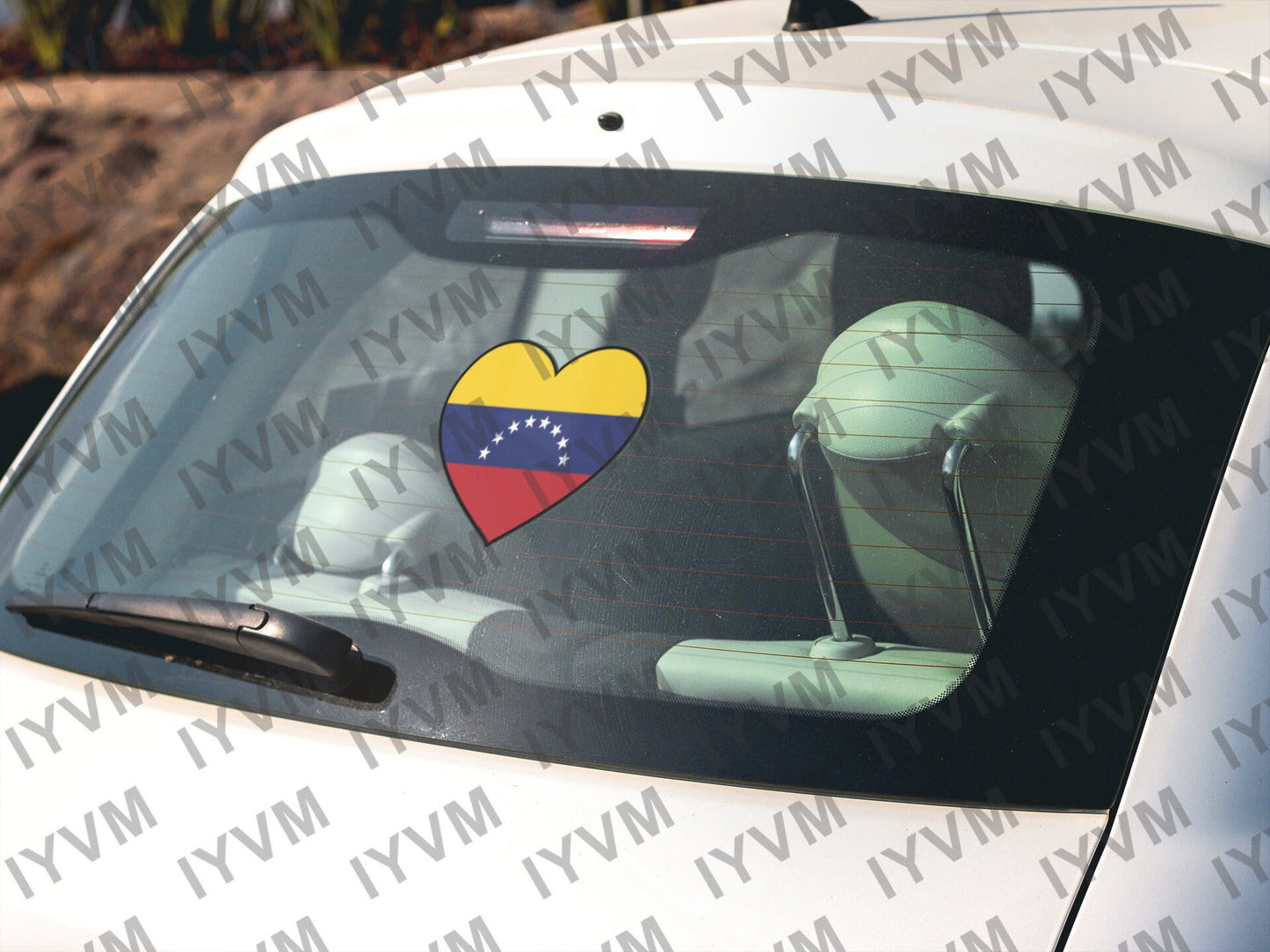 Venezuela Flag Heart Sticker Decal / Bolivarian Republic of Venezuela / República Bolivariana de Venezuela / Caracas / Venezuelan