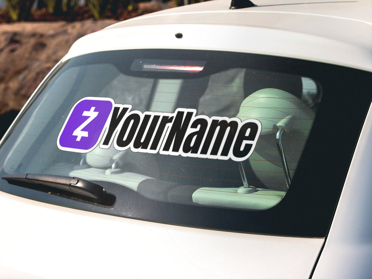 Personalized Zelle Username Sticker Decal Social Media Handle User ID Sticker Tag Venmo Cash App