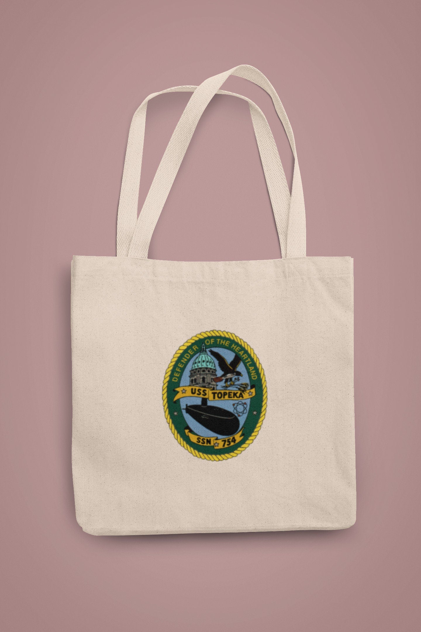 USS Topeka SSN-754 Badge Iron On Heat Transfer Vinyl HTV Los Angeles Class Attack submarine