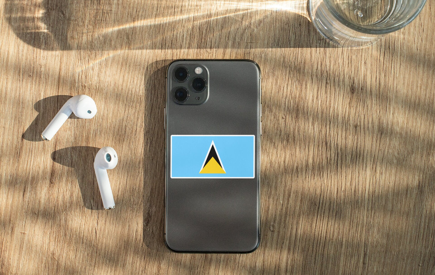 Saint Lucia Flag Sticker Decal