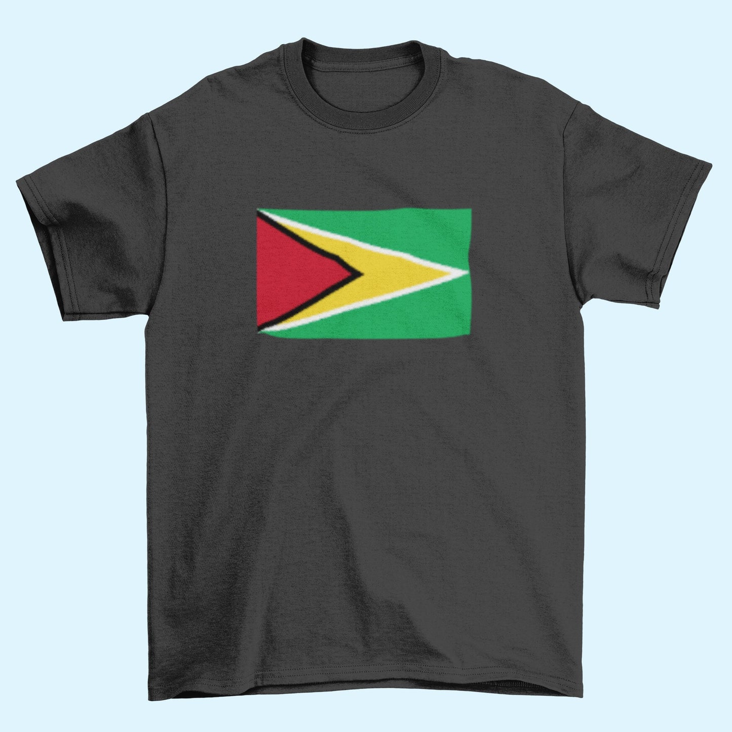 Guyana Flag Iron On Heat Transfer Vinyl HTV / Co‑operative Republic of Guyana / One People, One Nation, One Destiny / Georgetown / Guyanese
