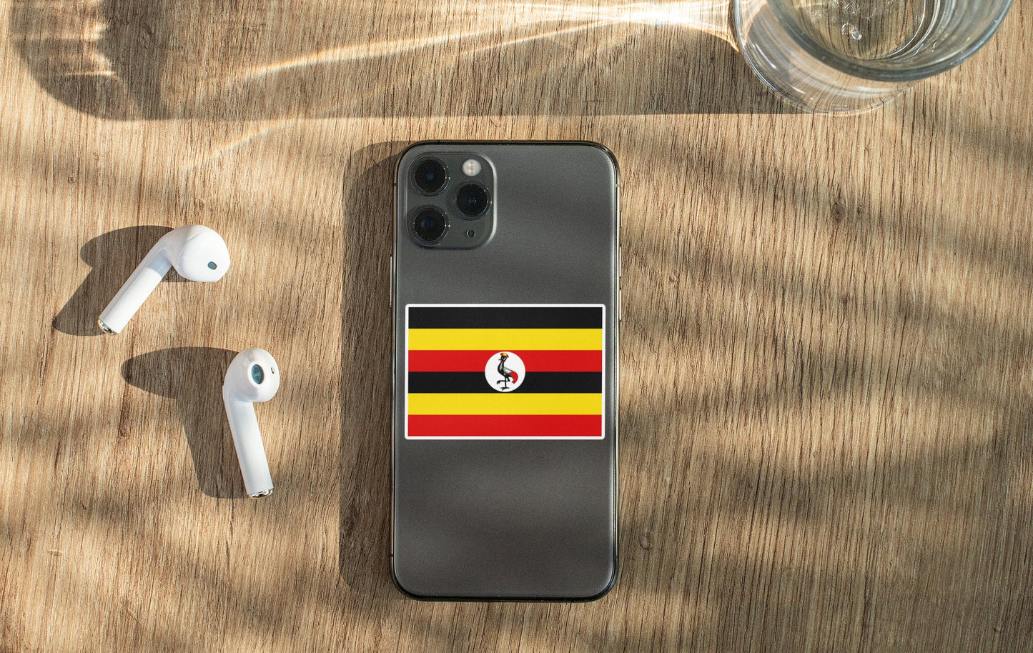 Ugandas Flag Sticker Decal