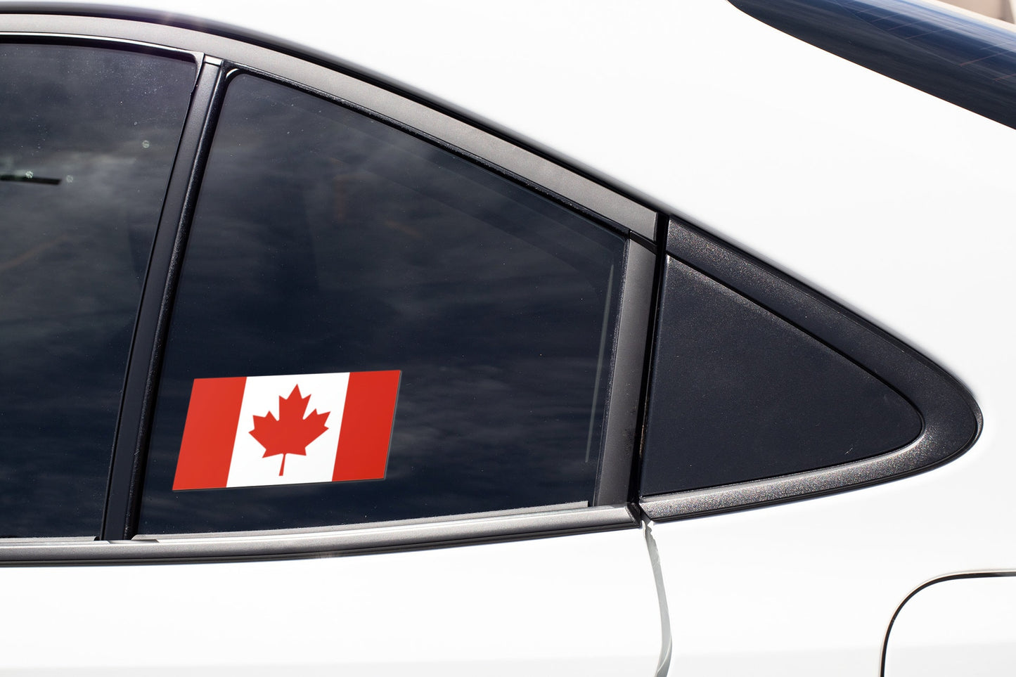 Canada Flag Sticker Decal / A mari usque ad mare / Ottawa / Canadian / Maple Leaf