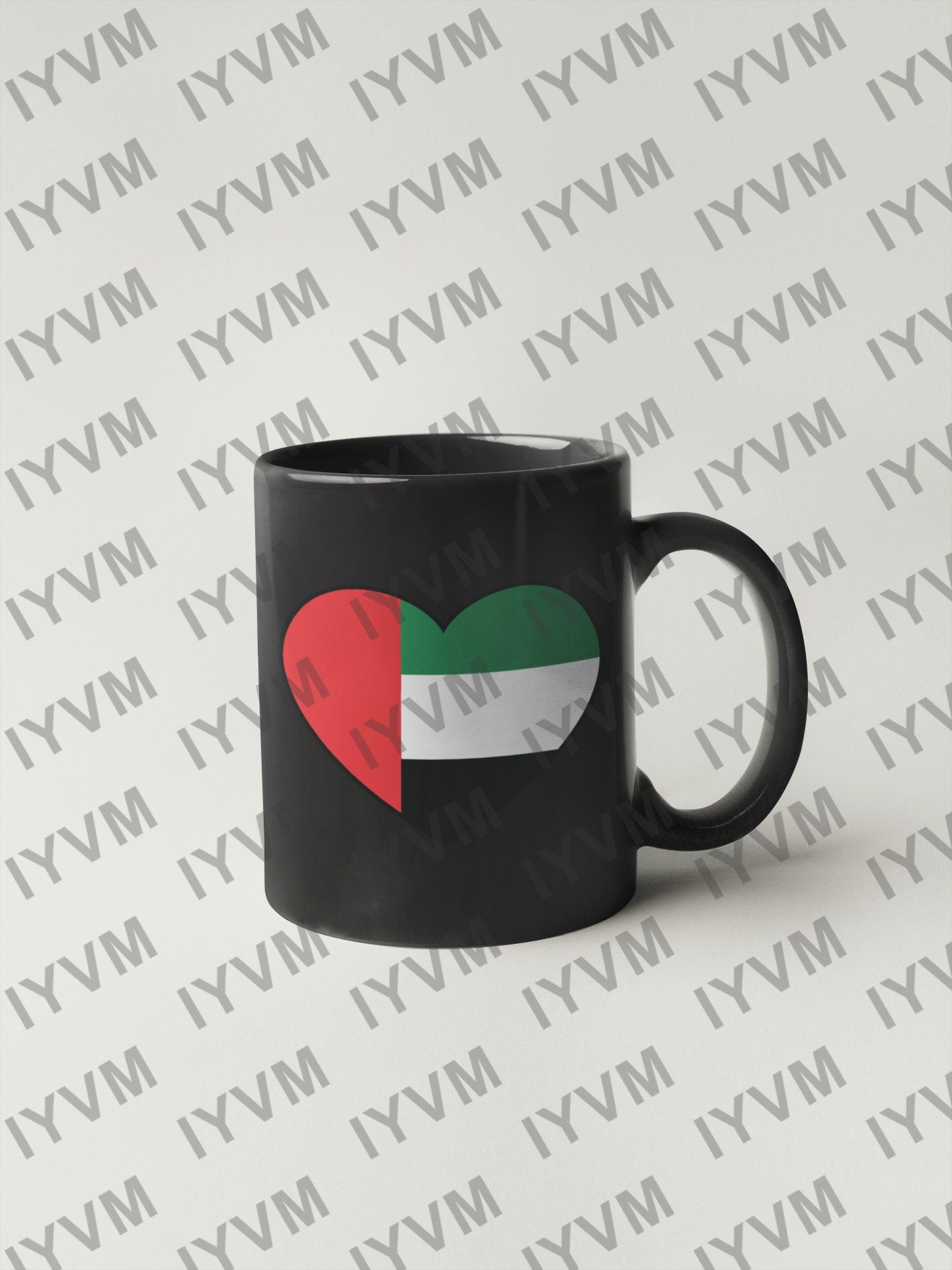 United Arab Emirates Flag Heart Sticker Decal / UAE / Abu Dhabi / Dubai / Emirati