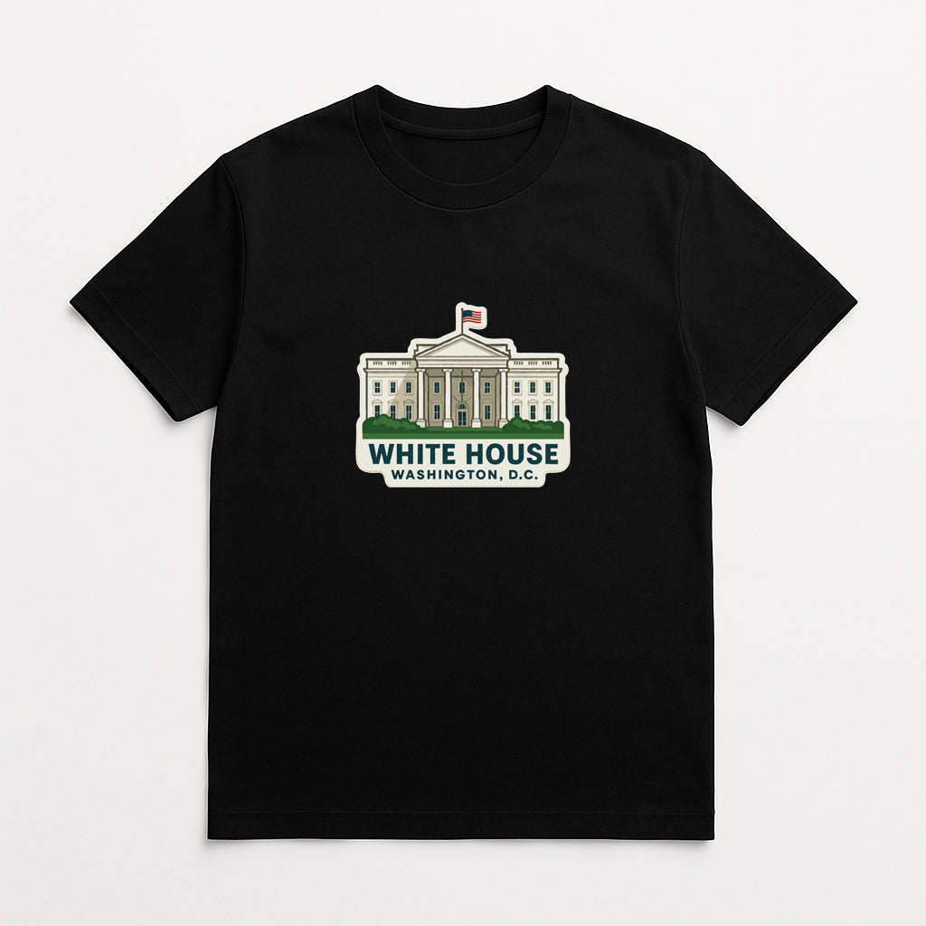 White House Washington DC Iron On Heat Transfer Vinyl HTV Die-Cut Symbolic
