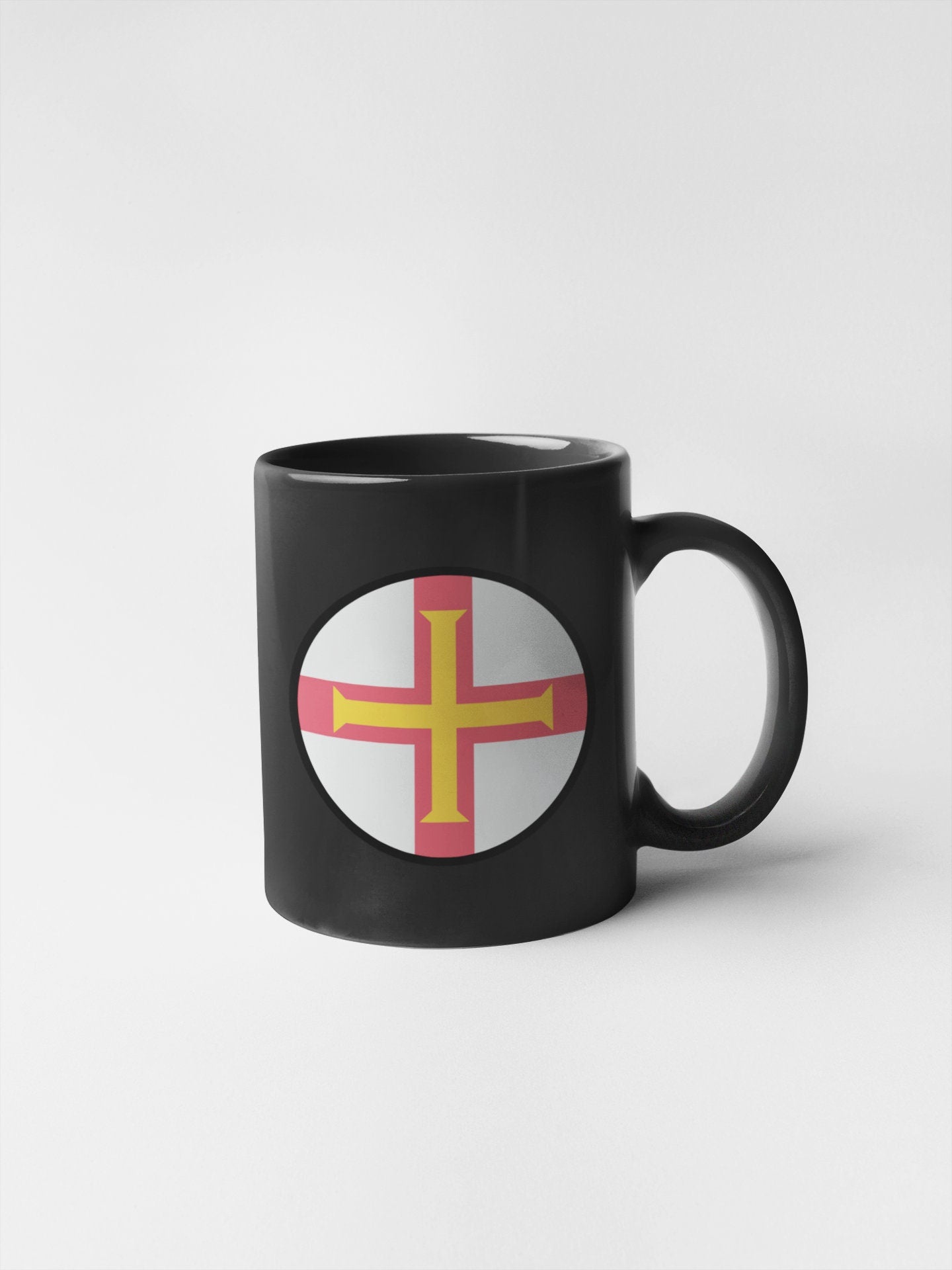 Guernsey Flag Circle Sticker Decal