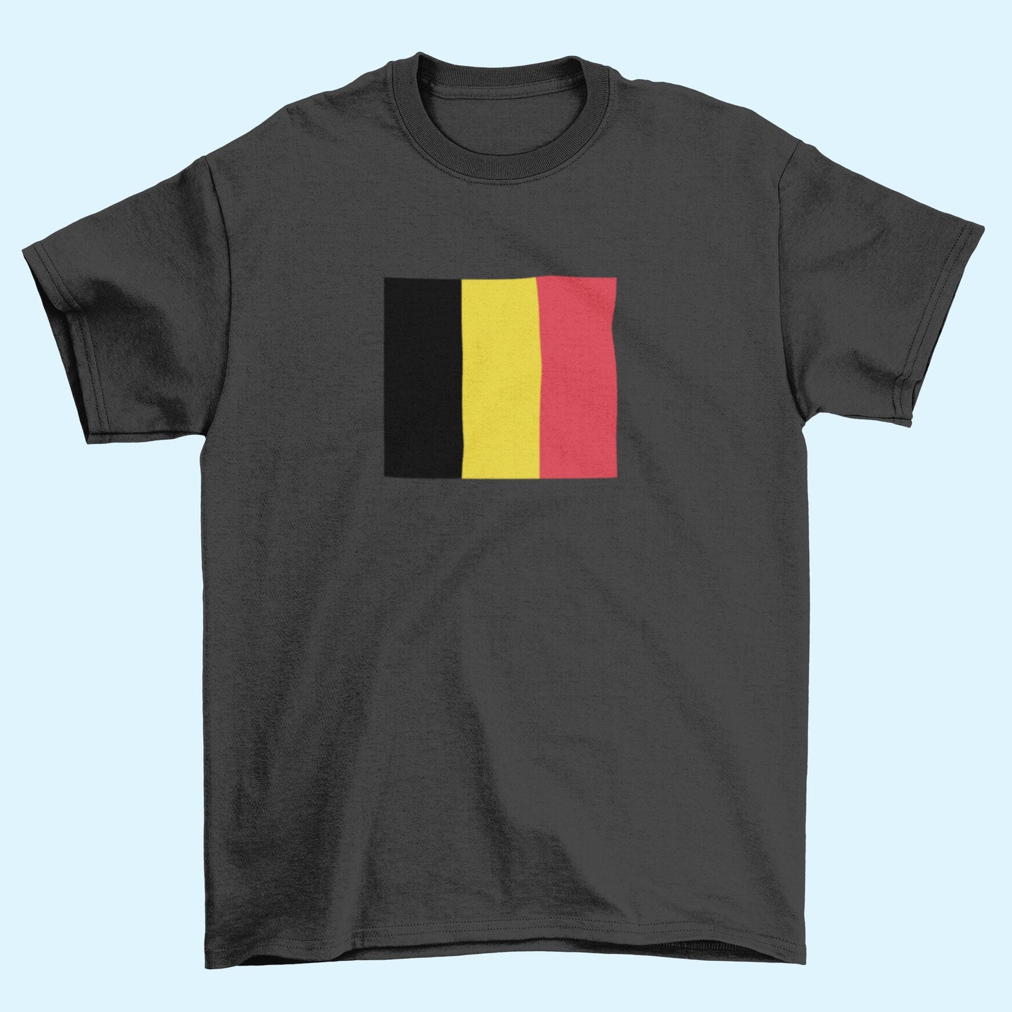 Belgium Flag Iron On Heat Transfer Vinyl HTV / Brussels / Eendracht maakt macht / L'union fait la force / Einigkeit macht stark / Belgian