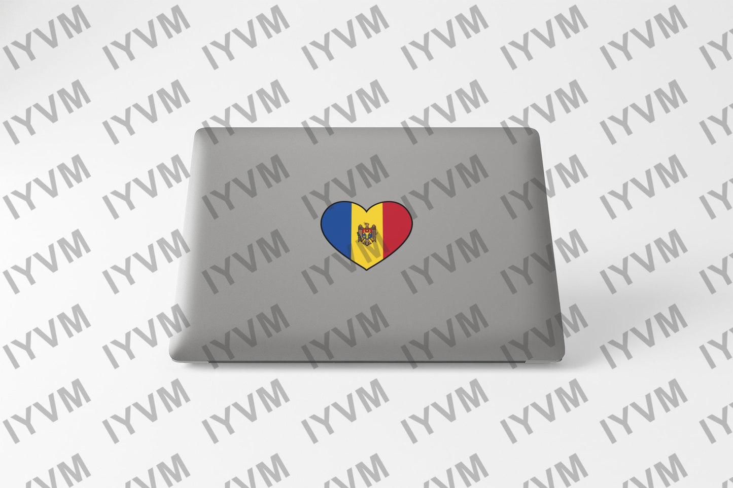 Moldova Flag Heart Sticker Decal / Republic of Moldova / Republica Moldova / Chișinău / Moldovan