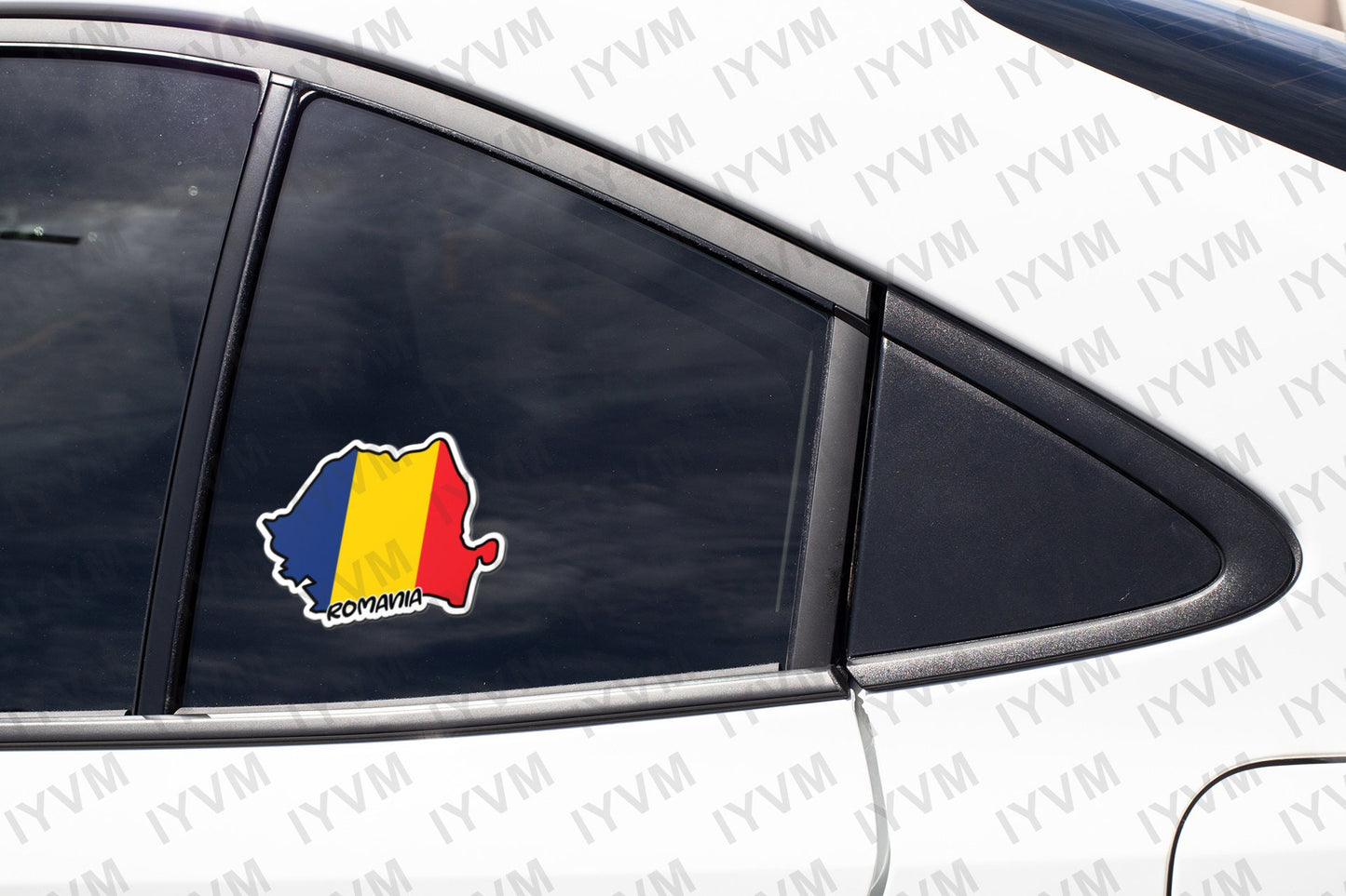 Romania Map Flag Sticker Decal / România / Bucharest / Romanian
