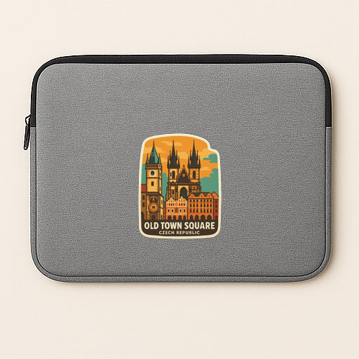 Old Town Square Czech Republic Iron On Heat Transfer Vinyl HTV Die-Cut Symbolic