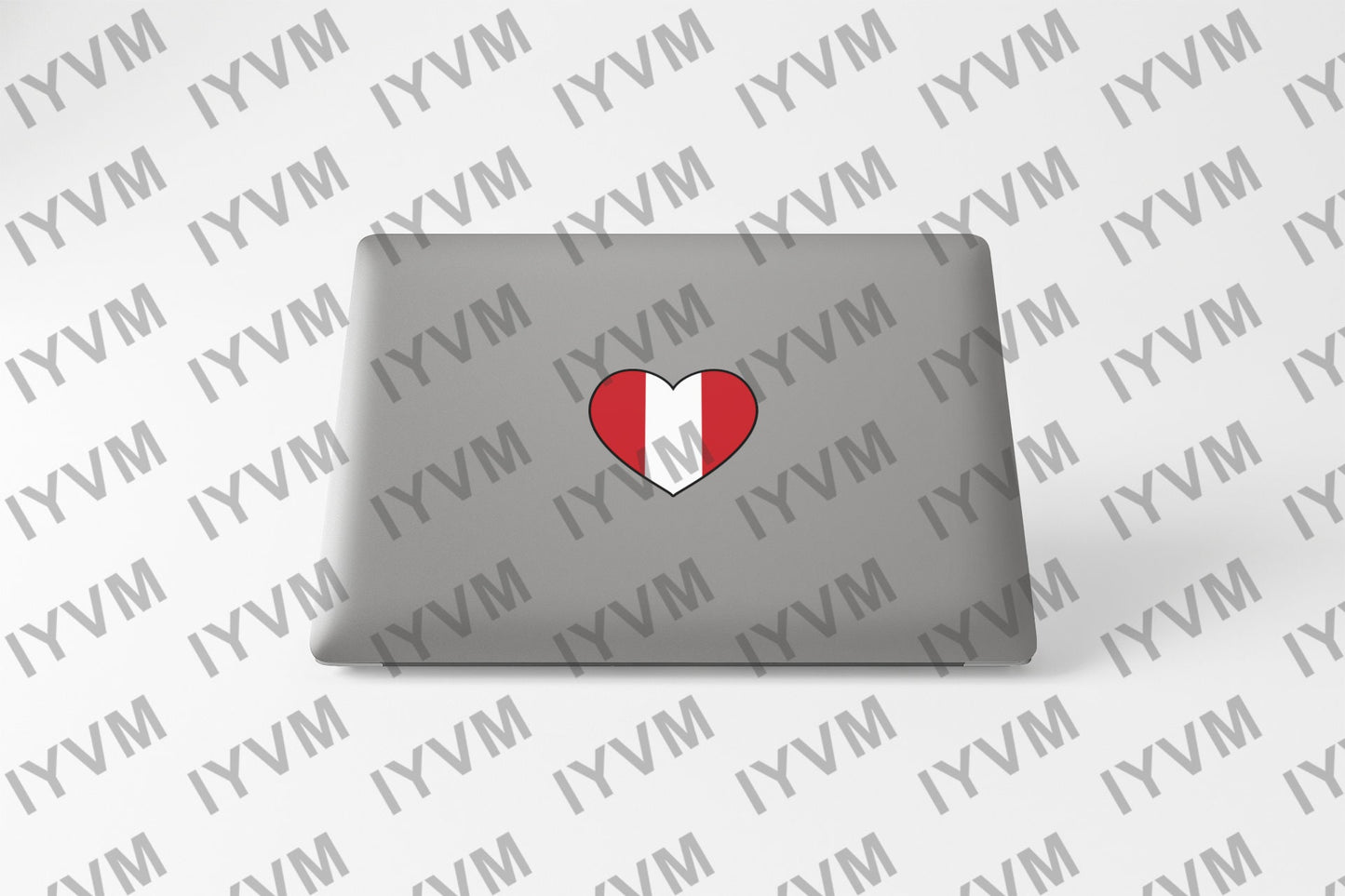 Peru Flag Heart Sticker Decal / Republic of Peru / República del Perú / Lima