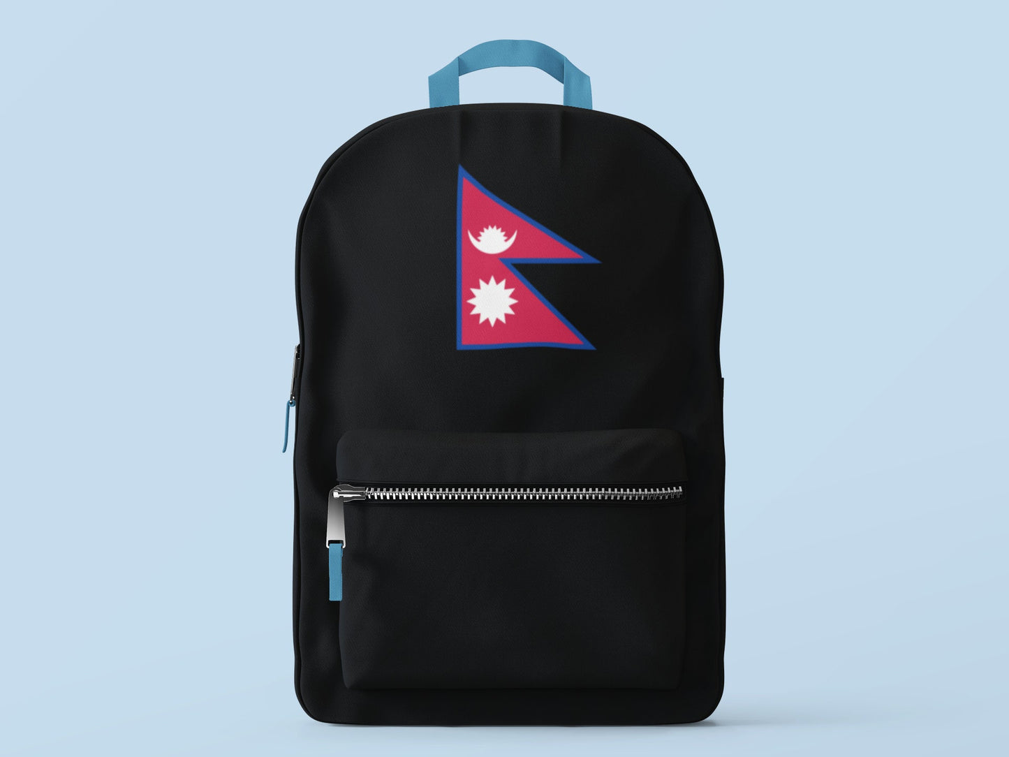 Nepal Flag Iron On Heat Transfer Vinyl HTV Federal Democratic Republic of Nepal "Janani Janmabhumishcha Swargadapi Gariyasi Kathmandu Nepali