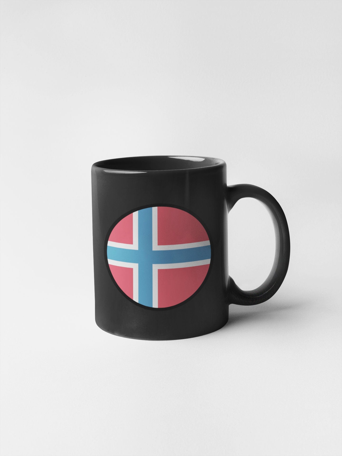Norway Flag Circle Sticker Decal