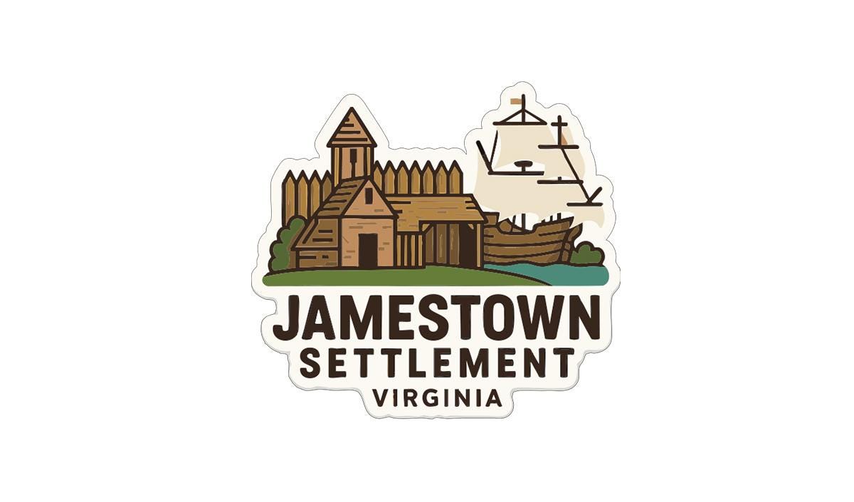 Jamestown Settlement Virginia Iron On Heat Transfer Vinyl HTV Die-Cut Symbolic