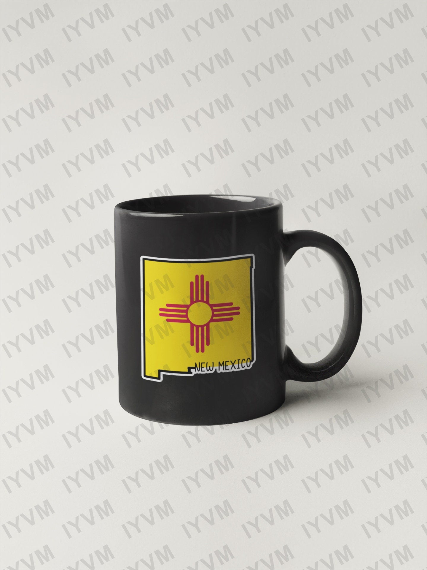 State of New Mexico Map Flag Sticker Decal  USA New Mexico State  Santa Fe  The Land of Enchantment  Land of Sunshine