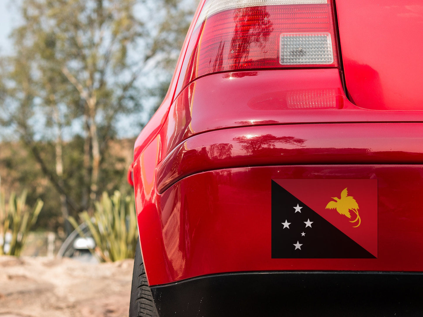 Papua New Guinea Flag Sticker Decal