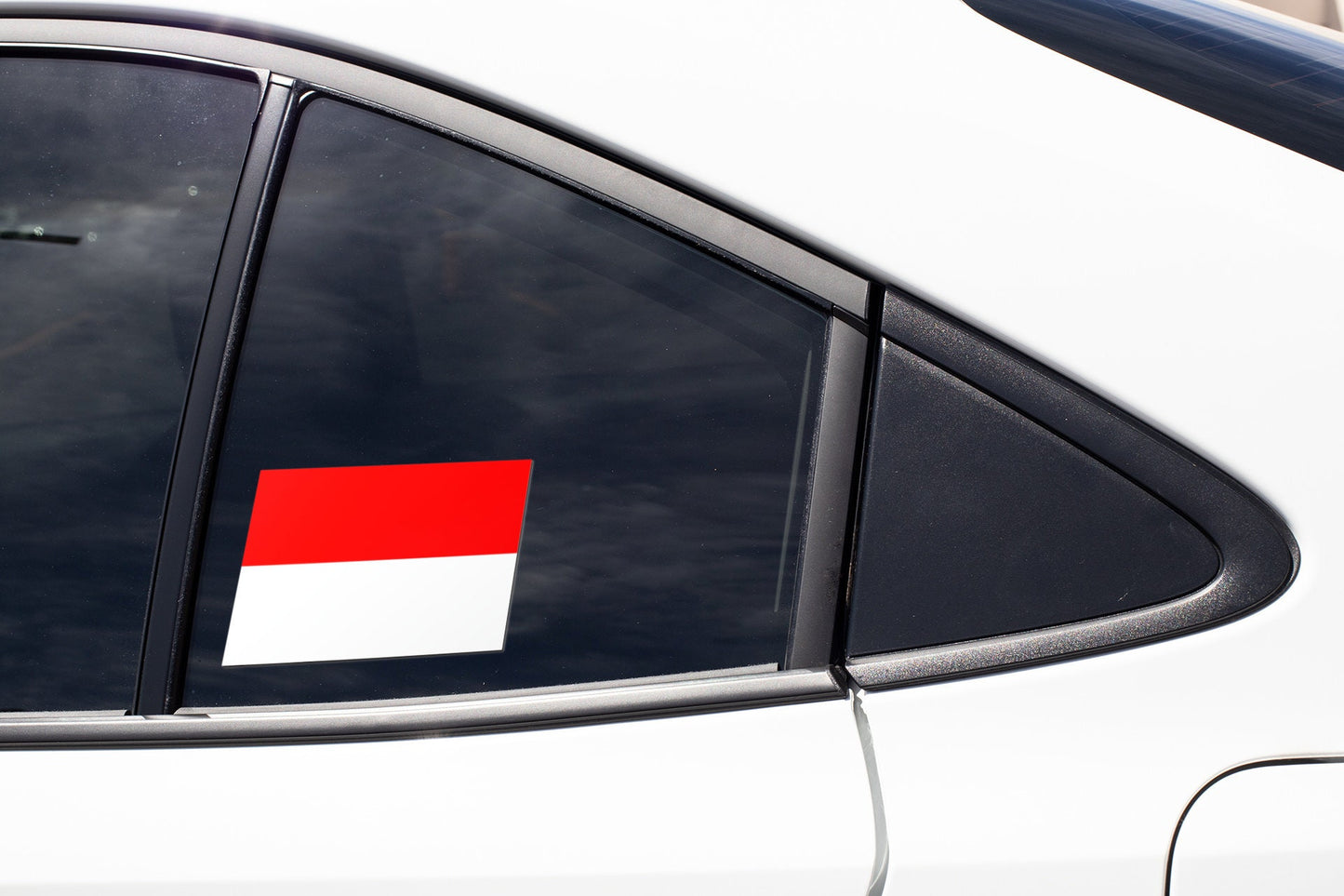 Indonesia Flag Sticker Decal / Republic of Indonesia / Republik Indonesia / Bhinneka Tunggal Ika / Jakarta / Indonesian