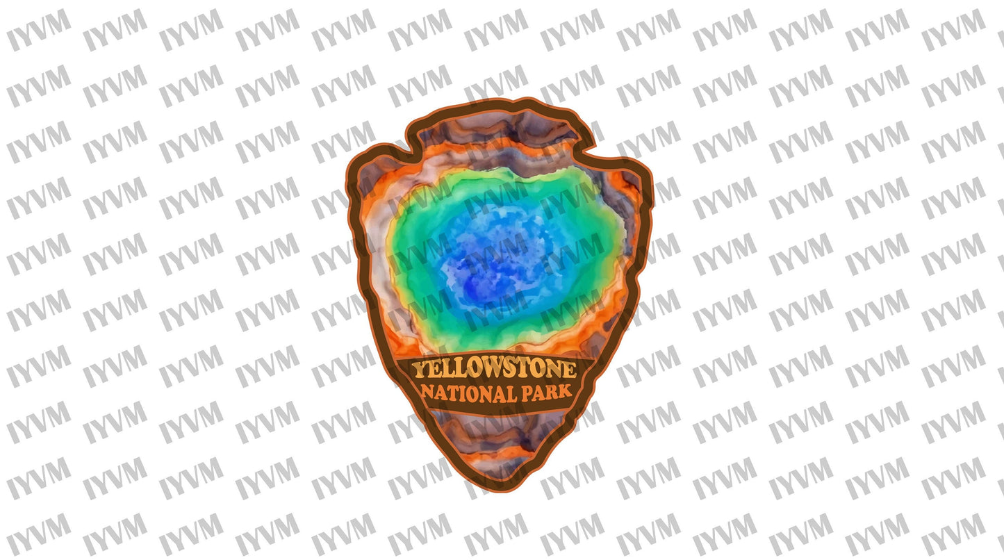 Yellowstone National Park Sticker Decal - US National Parks Series