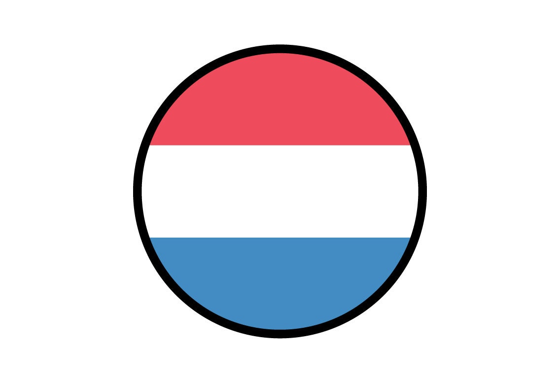 Netherlands Flag Circle Sticker Decal