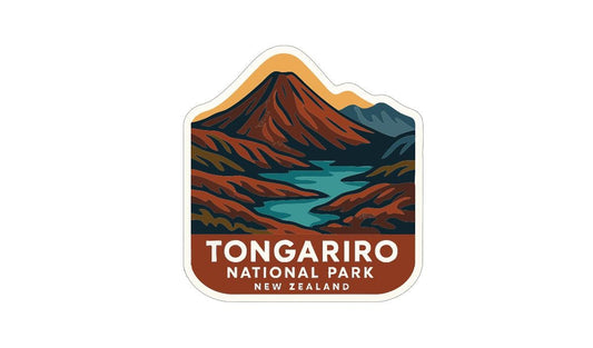 Tongariro National Park New Zealand Iron On Heat Transfer Vinyl HTV Symbolic