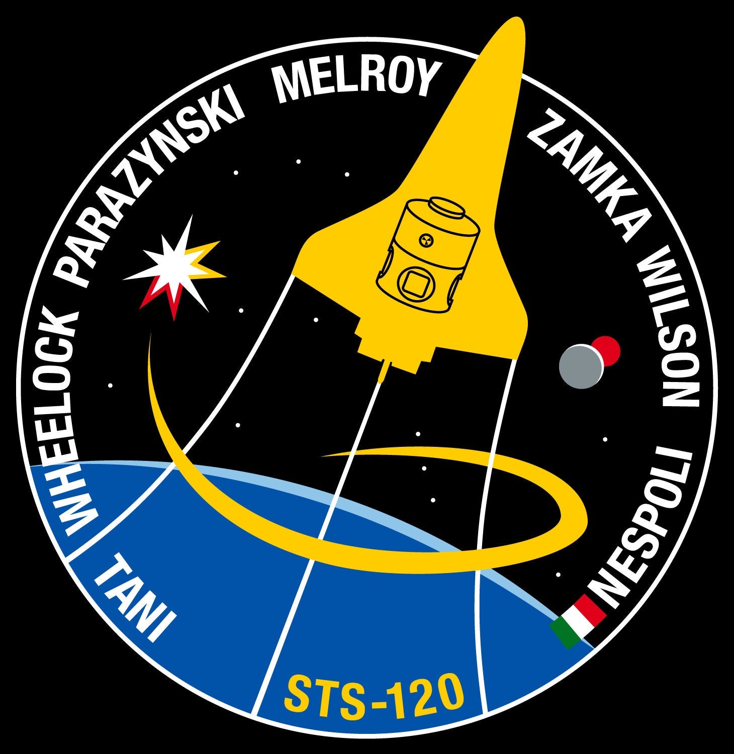 the logo of the international space station