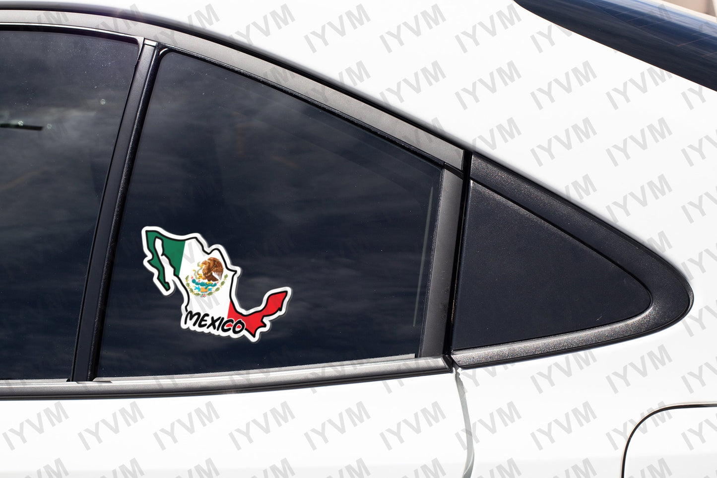 Mexico Map Flag Sticker Decal / United Mexican States / Estados Unidos Mexicanos / La Patria Es Primero / Mexico City