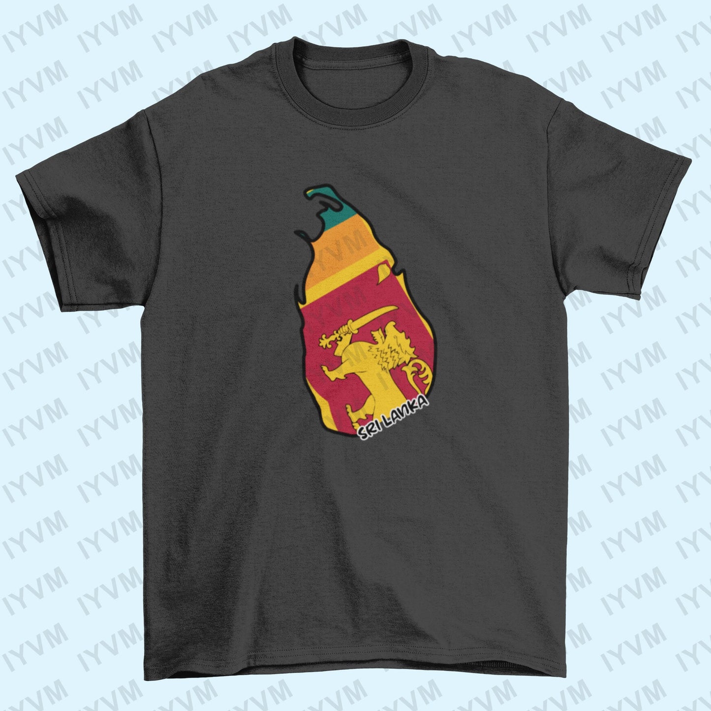Sri Lanka Map Iron On Heat Transfer Vinyl HTV / Democratic Socialist Republic of Sri Lanka / Ceylon / Sri Lankan