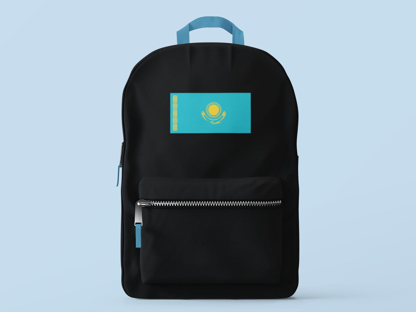 Kazakhstan Flag Iron On Heat Transfer Vinyl HTV / Republic of Kazakhstan / Қазақстан Республикасы / Nur-Sultan / Kazakh / Kazakhstani
