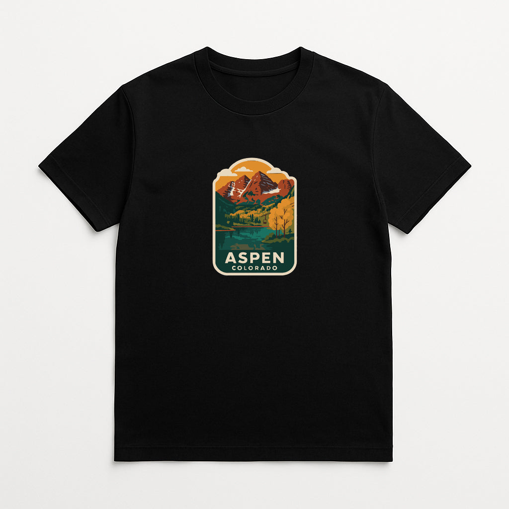 Aspen Colorado Iron On Heat Transfer Vinyl HTV Die-Cut Symbolic Landmark Design