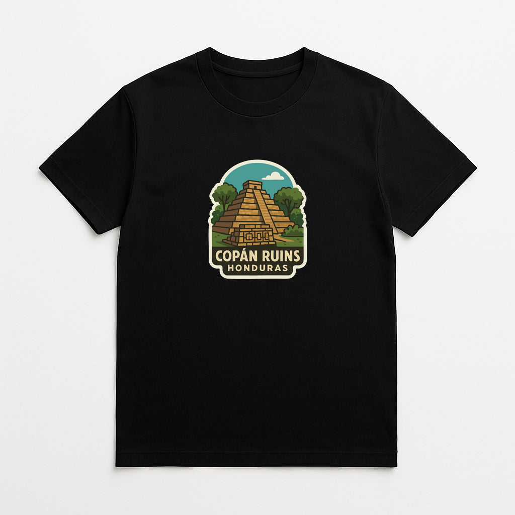 Copán Ruins Honduras Iron On Heat Transfer Vinyl HTV Die-Cut Symbolic Landmark