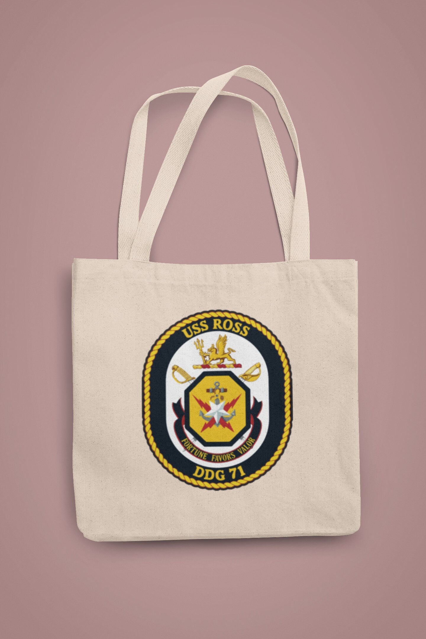 USS Ross DDG-71 Badge Iron On Heat Transfer Vinyl HTV Arleigh Burke Class Destroyer