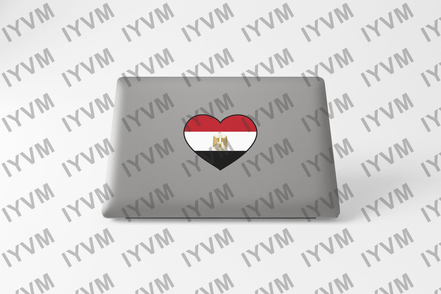 Egypt Flag Heart Sticker Decal / Arab Republic of Egypt / Cairo / Egyptian