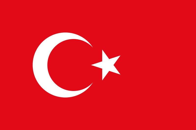 Turkey Flag Sticker Decal / Republic of Turkey / Türkiye Cumhuriyeti / Ankara / Turkish /