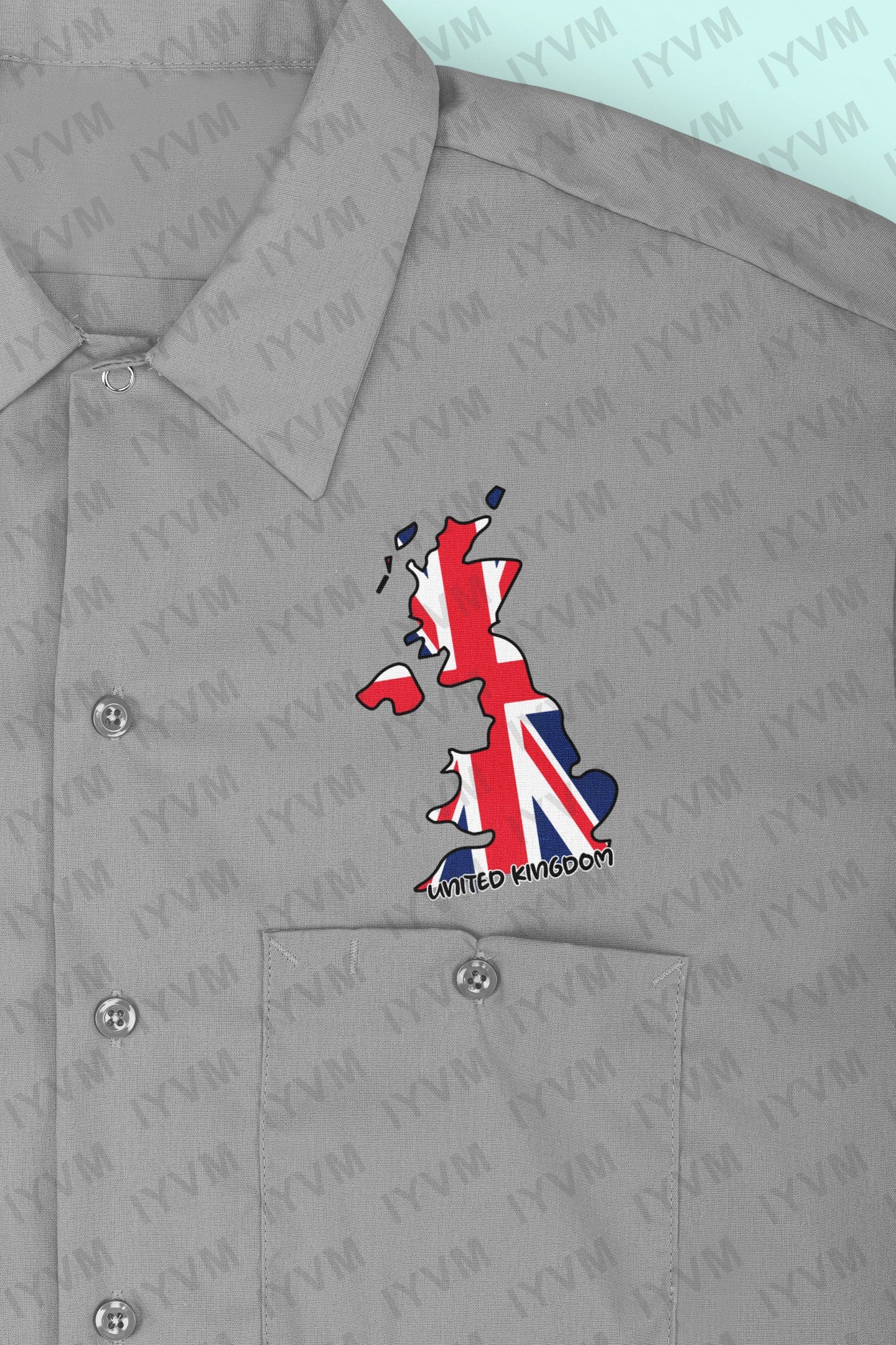 United Kingdom Map Iron On Heat Transfer Vinyl HTV / United Kingdom of Great Britain and Northern Ireland / UK / Britain / London /