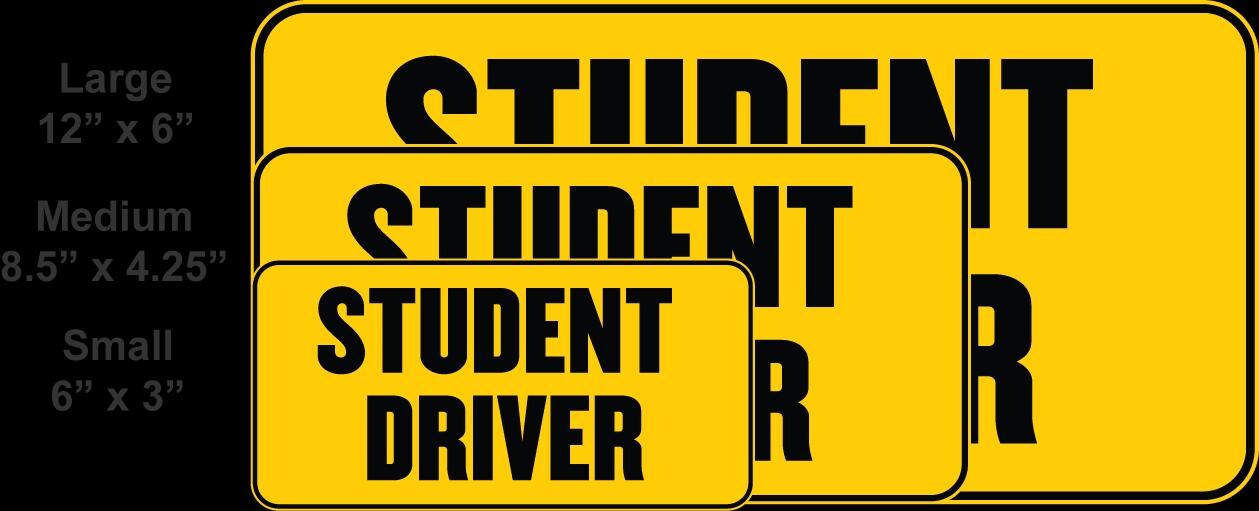 a set of three yellow and black street signs