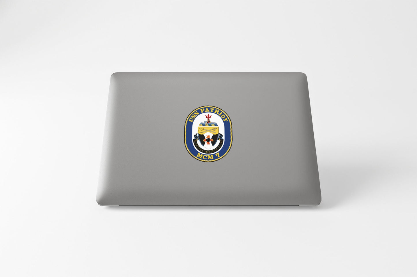 USS Patriot MCM-7 Badge Sticker Decal Avenger Class Mine Countermeasures Ship Car Sticker Bumper Sticker for Car Emblem