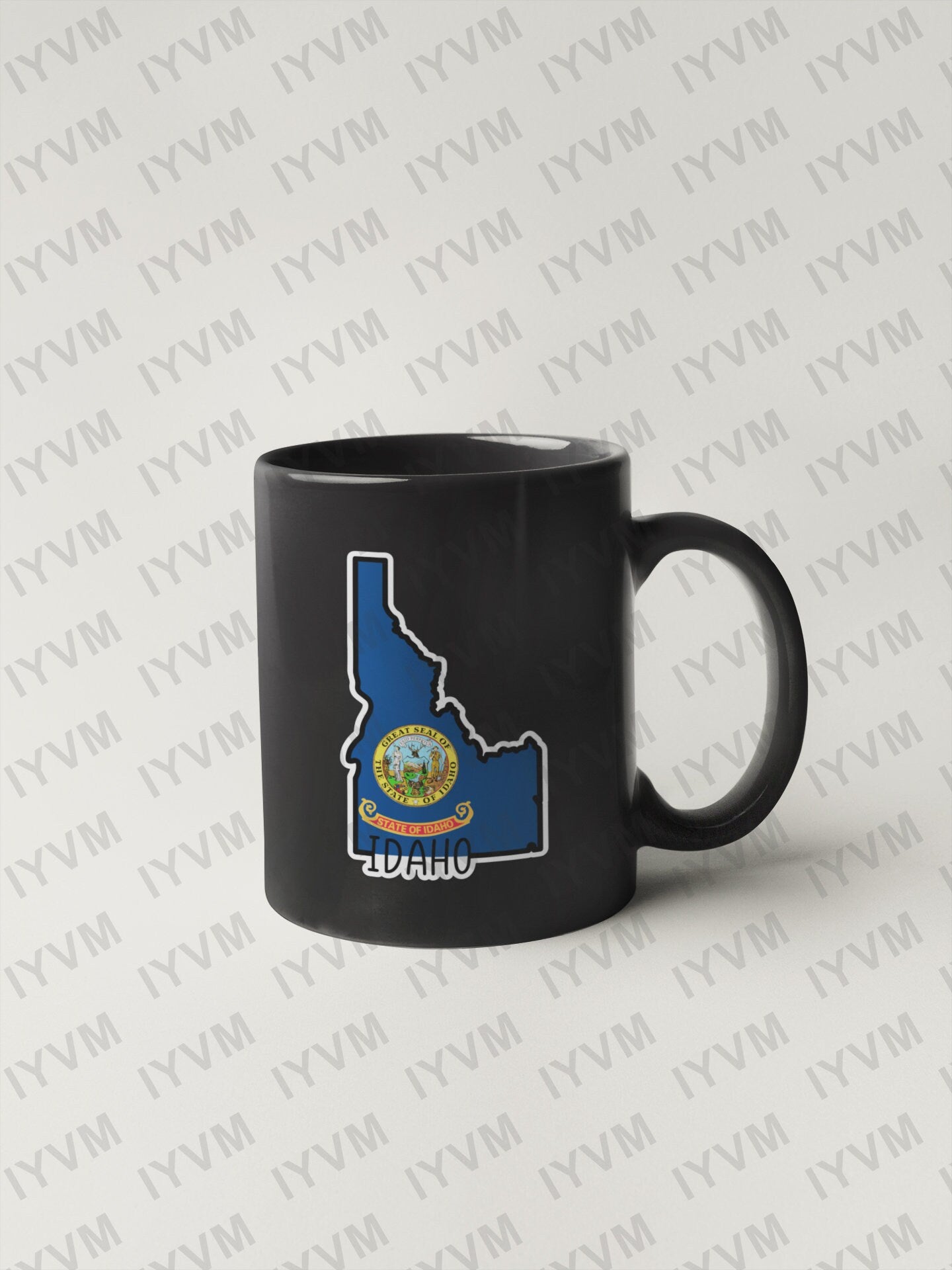 State of Idaho Map Flag Sticker Decal  USA Idaho State  Boise  The Gem State  Gem of the Mountains  Little Ida / Spud State