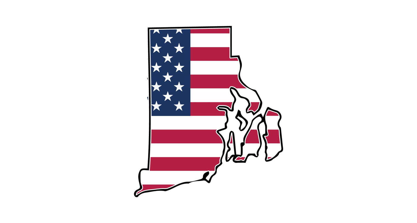 a map of the state of florida with the american flag