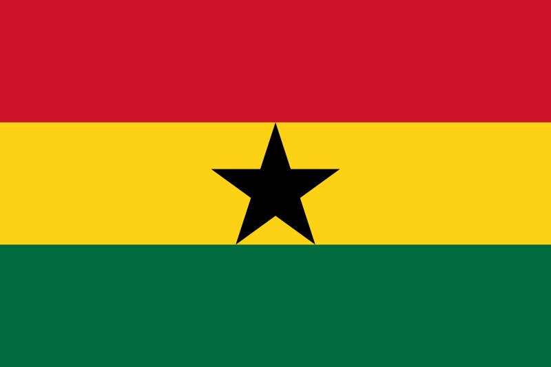 Ghana Flag Iron On Heat Transfer Vinyl HTV / Republic of Ghana / Freedom and Justice / Accra / Ghanaian