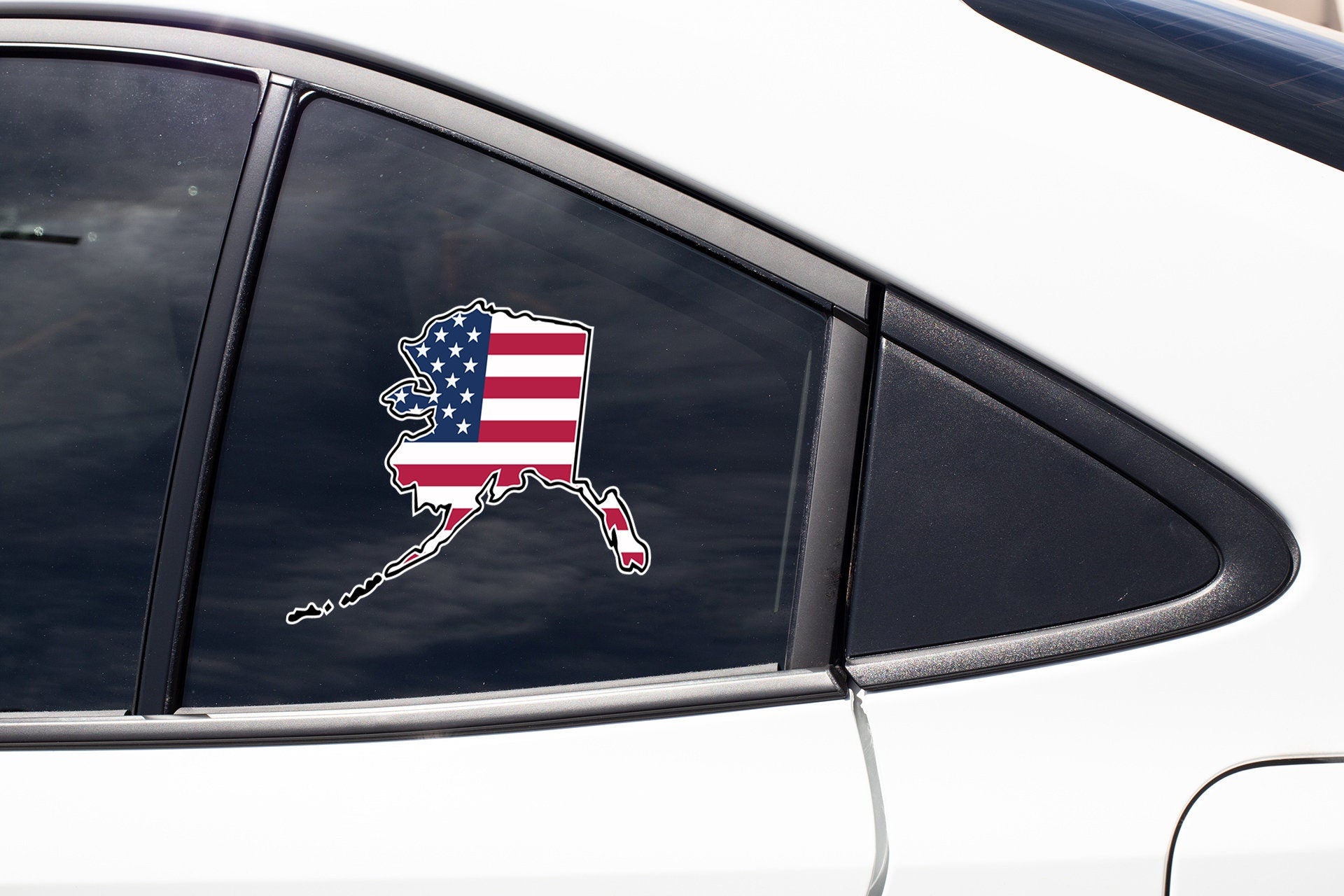 a car with a sticker of a hockey player on it
