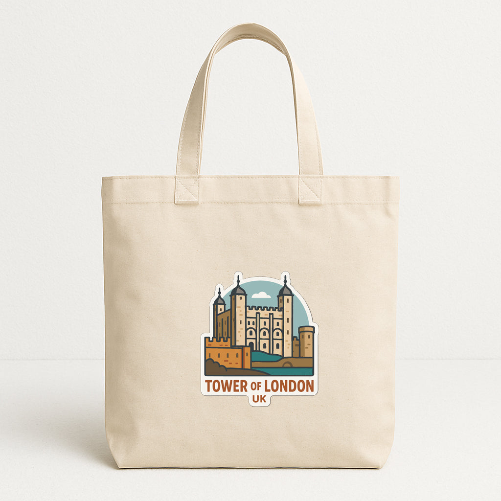 Tower of London UK Iron On Heat Transfer Vinyl HTV Die-Cut Symbolic Landmark