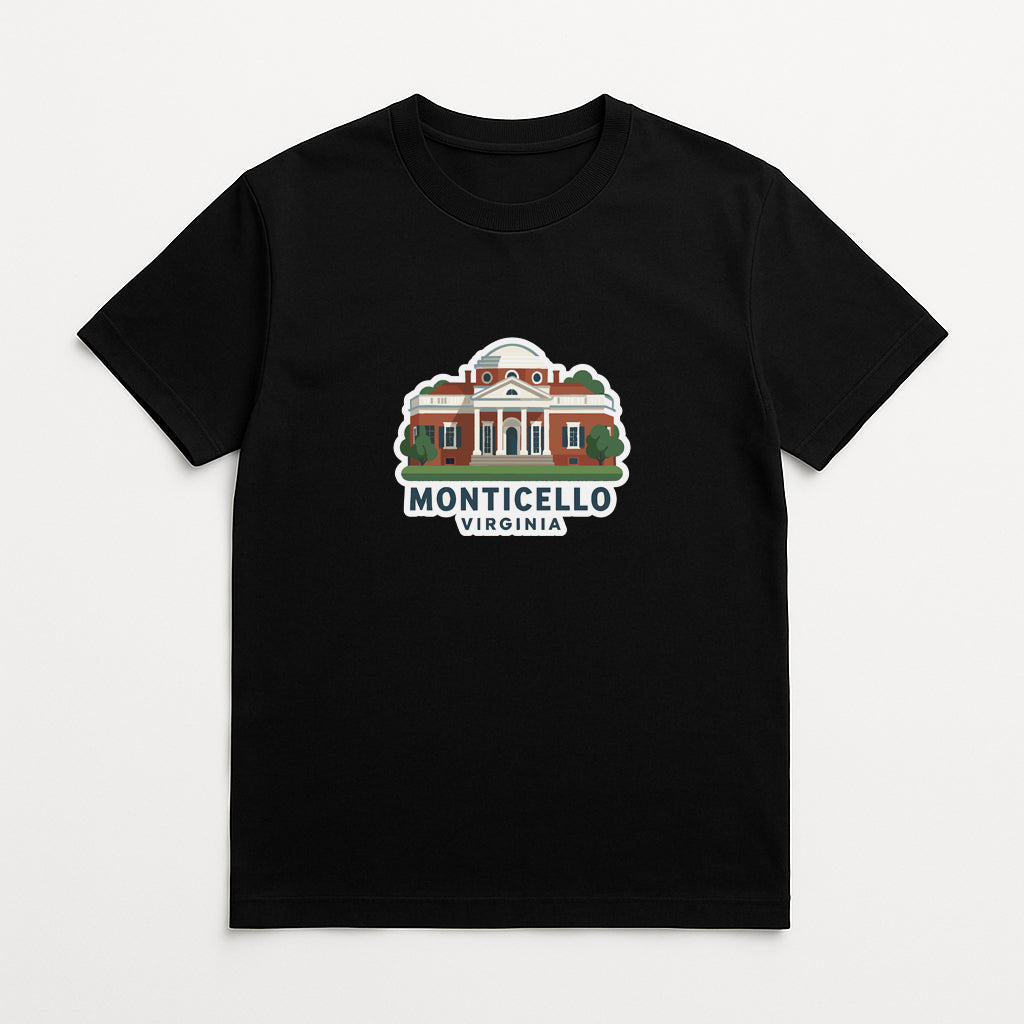 Monticello Virginia Iron On Heat Transfer Vinyl HTV Die-Cut Symbolic Landmark