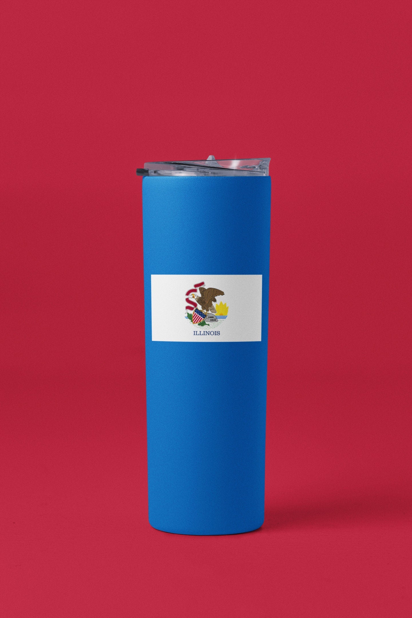 Illinois State Flag Vinyl Sticker Decal