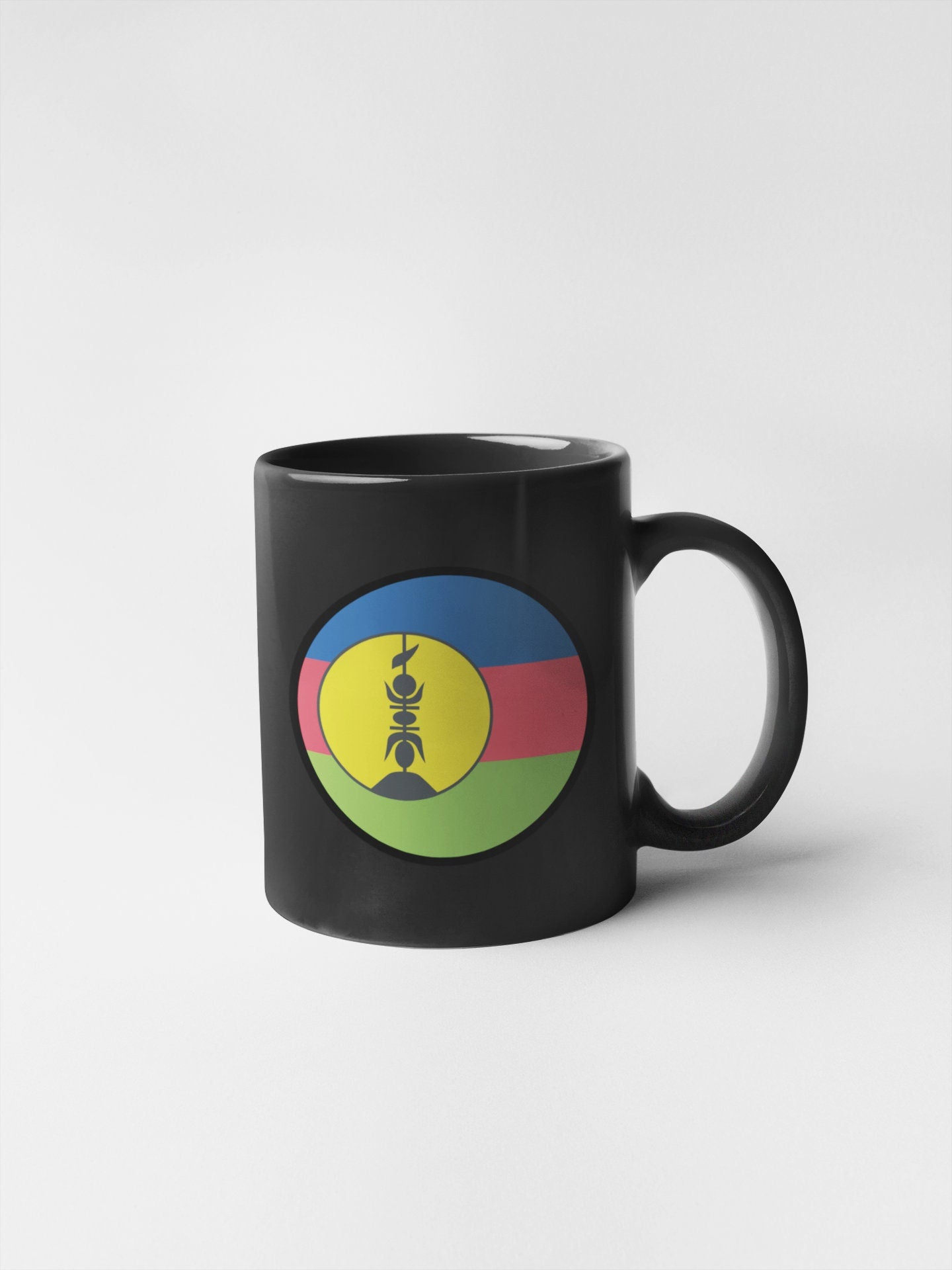 New Caledonia Flag Circle Sticker Decal