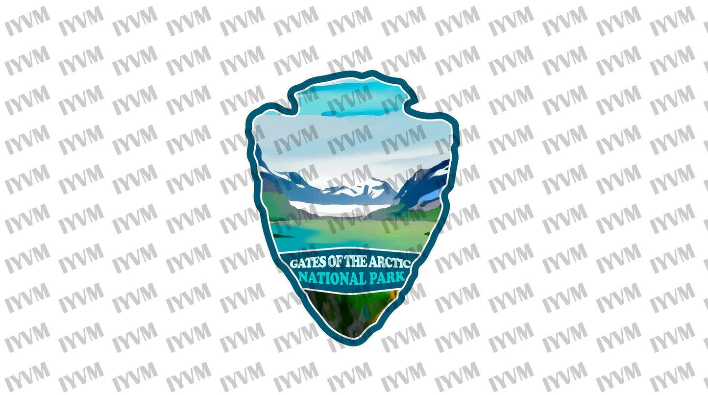 Gates of the Arctic National Park Sticker Decal - US National Parks Series