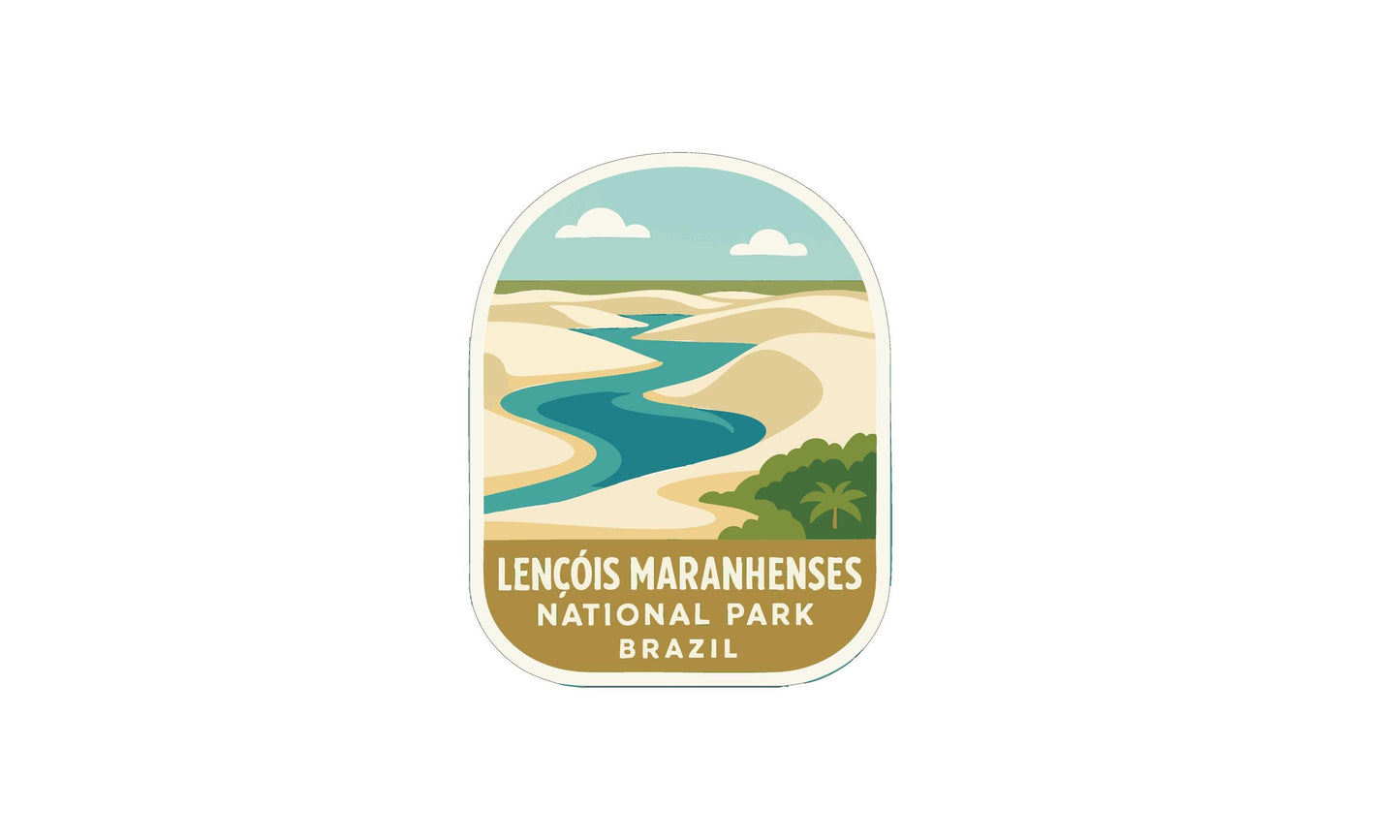a logo for the Lençois Maranhenses National Park in Brazil.