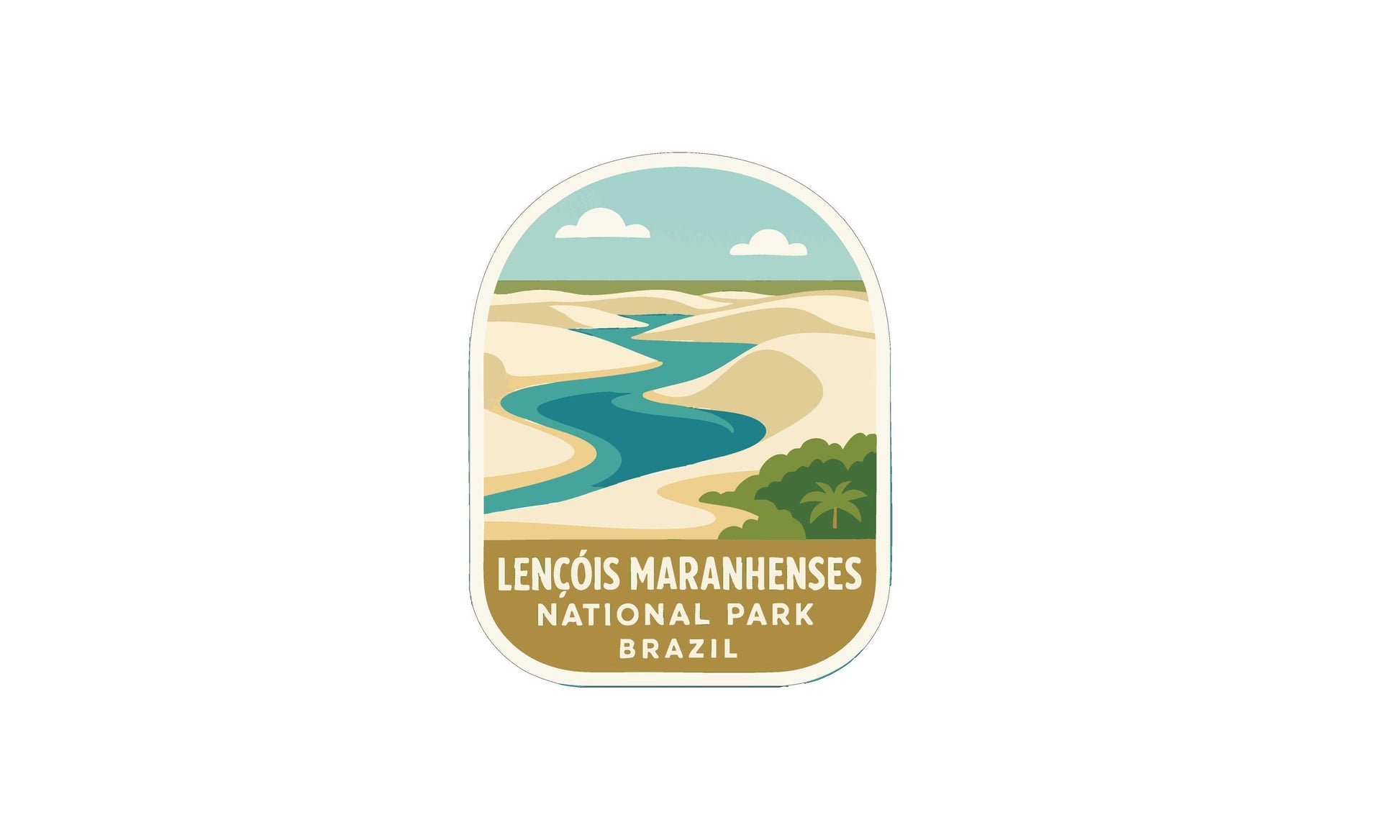 a logo for the Lençois Maranhenses National Park in Brazil.