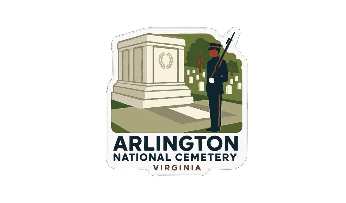 Arlington National Cemetery Virginia Iron On Heat Transfer Vinyl HTV Symbolic