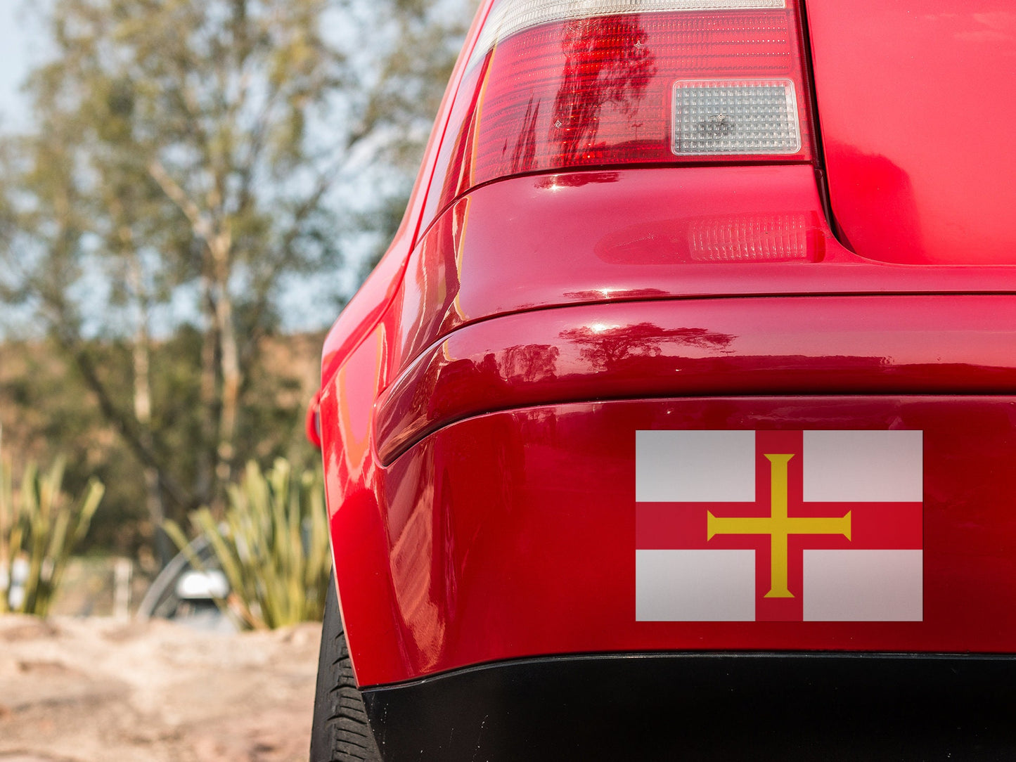 Guernsey Flag Sticker Decal